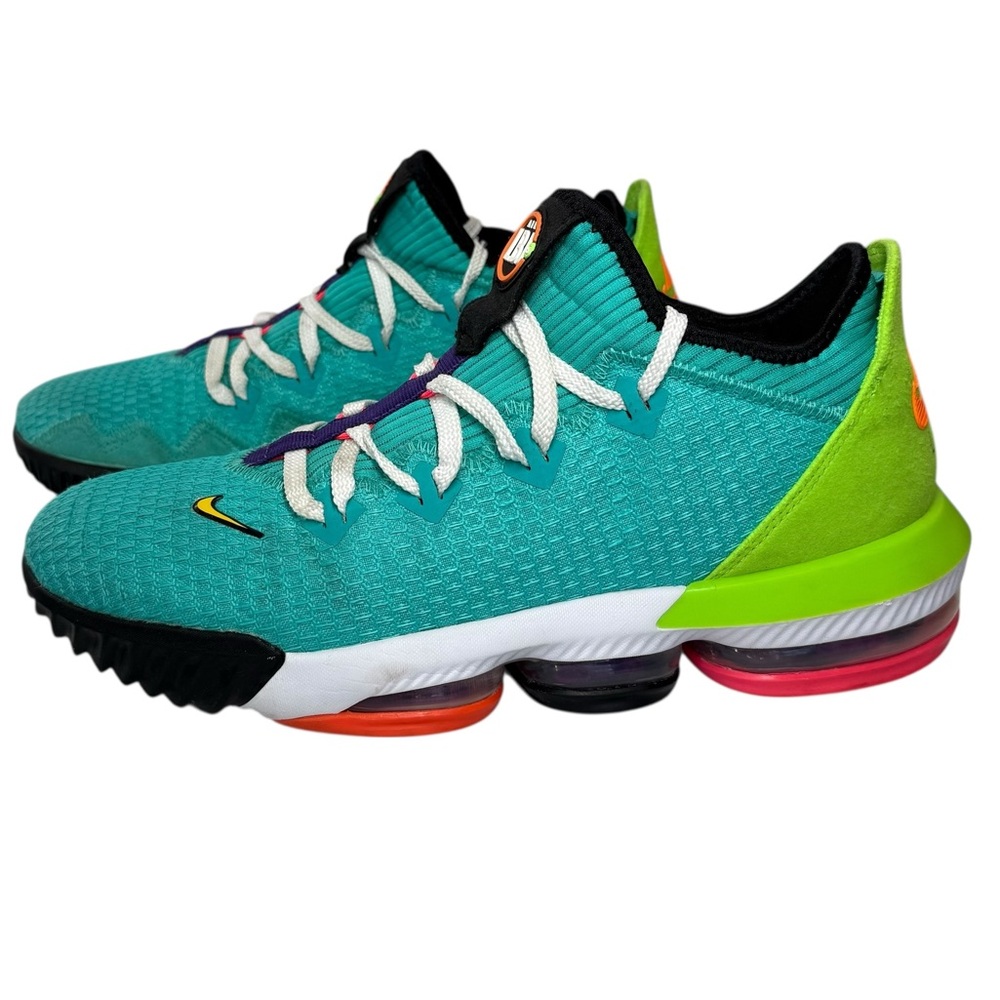 Nike LeBron 16 Low Air LBJ Hyper Jade Basketball Shoes Men’s 11 - Picture 7 of 17